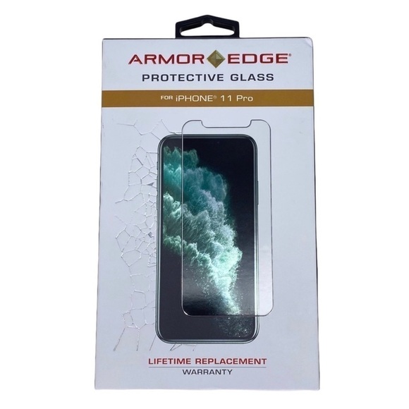 Armor Edge Protective Glass for iPhone 11 Pro Scratch Resistant Anti-Glare New - Picture 1 of 4